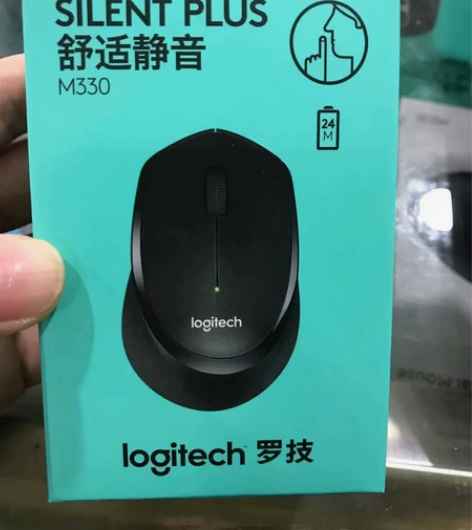 罗技M330静音无线鼠标办公游戏笔记本电脑...