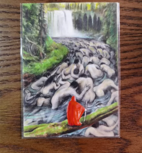 逆世界手绘卡 画师亚当斯 很有意思的一张 ...