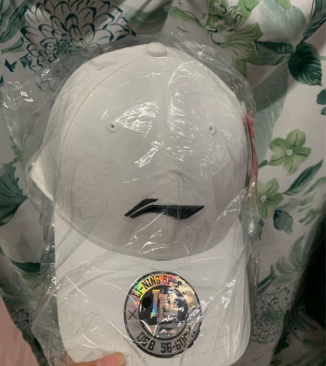 李宁鸭舌帽 全新 吊牌在  可调节大小 感...