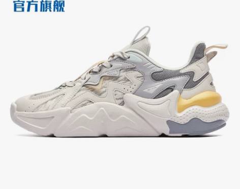 当曲吴烟鸿星尔克2022秋季新款厚底情侣休...