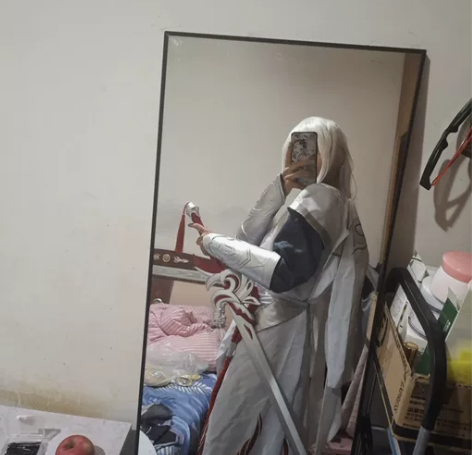 王者荣耀旧版李白凤求凰cos大全套 衣服包...