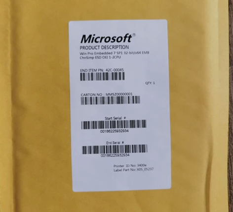 正版win7win10嵌入式专业版32/6...