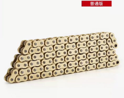 全新征和油封链条428HO-132节金色适...