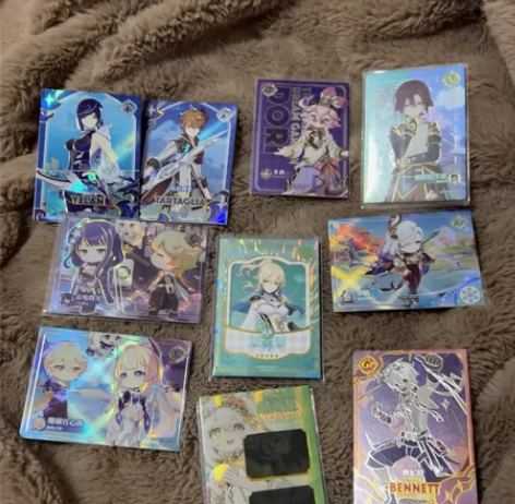 玩咔堂原神第三弹 SSP开窗琴 小草神胶片...