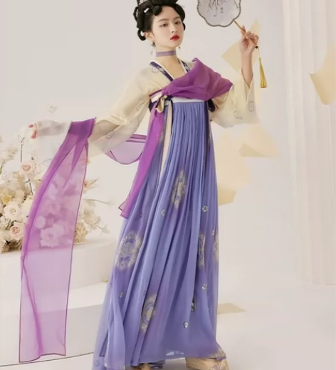 ?十三余小豆蔻儿[紫金叹]真丝轻柔对襟上衫...