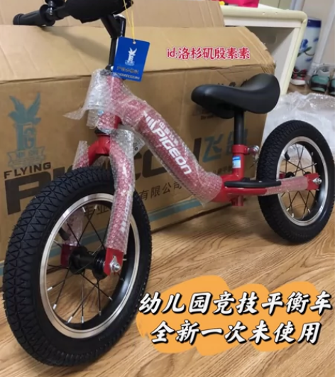 白菜价转几台飞鸽儿童玩平衡车无脚踏2-3到...