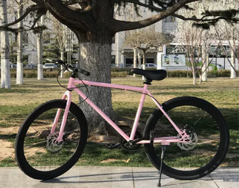 自行车 死飞男女式24寸26寸轻便女式通勤...