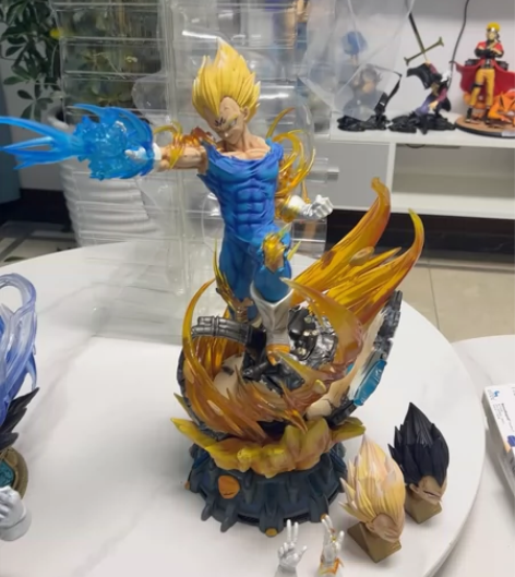 LS三头贝吉塔超大型可发光手办七龙珠GK超...