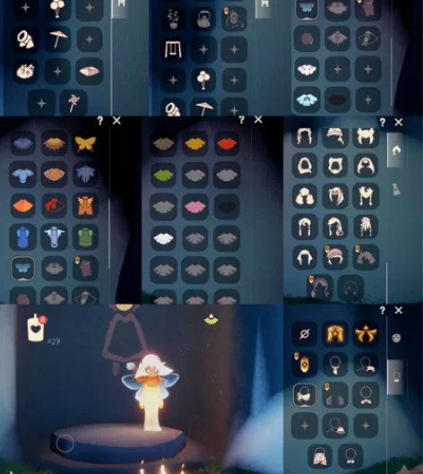 卖华渠号，光遇充了一千二左右，内容看拼图 ...