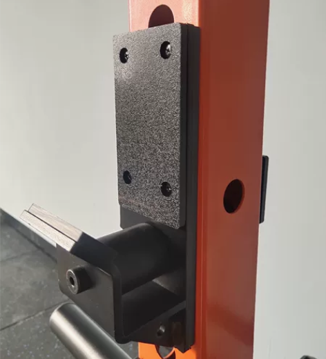 深蹲架杠铃杆滚轮挂钩，举重卧推J型安全钩 ...