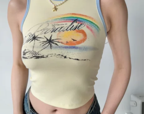 Go Girl Go 自制美式复古椰树沙滩...