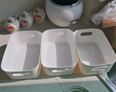 【便宜价】杂物收纳筐家用厨房整理盒子桌面零...