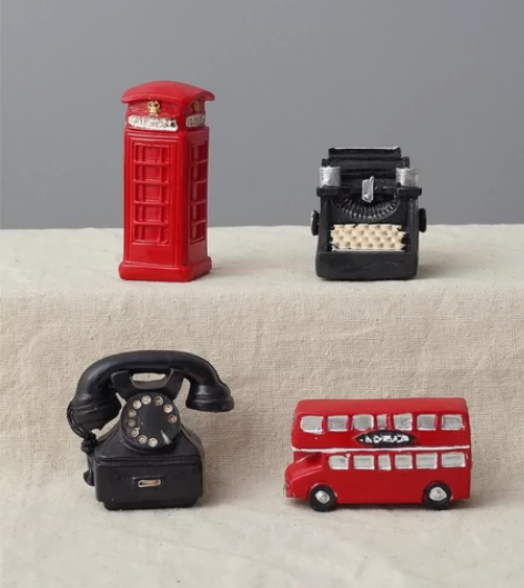 复古怀旧美式桌面迷你电话摆件儿童房卡通装饰...