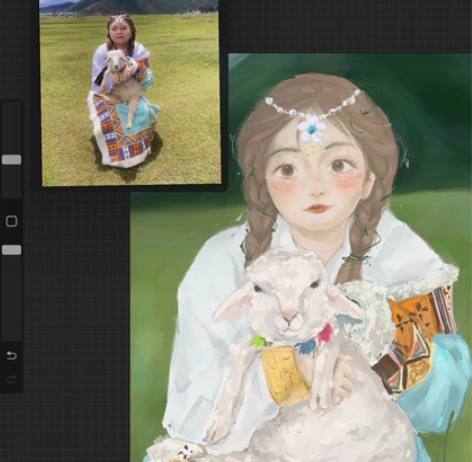 【约稿】定制板绘头像 半身图 板绘照片 白...