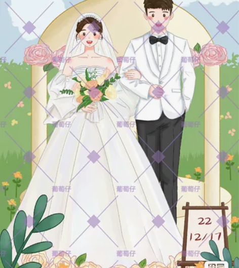 画稿人在线接单 | 婚礼请柬 ………………...