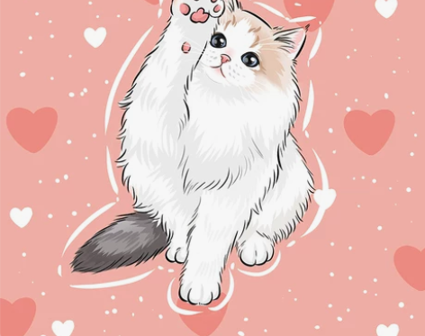 q版宠物头像手绘定制狗狗猫咪画像logo墙...