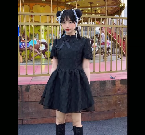 法式超仙奶甜在逃公主裙肌理感蓬蓬仙女裙收腰...