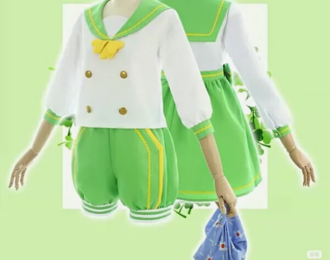 嘿,初兽猫 旅行青蛙同人cos服 挺冷的游...
